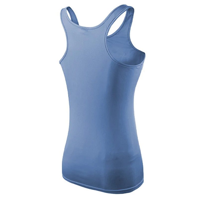 Quick Dry Compression Women Running Vest Gym Fitness Sports Tank Tops Sportswear Sleeveless Shirt Yoga Workout Clothes Customize