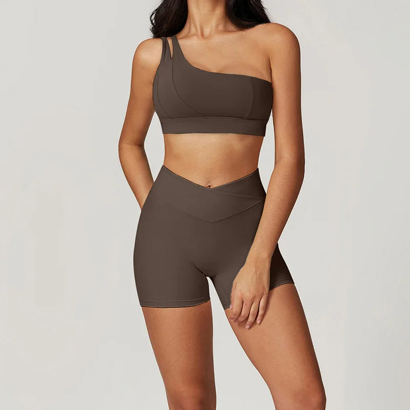 2PCS Yoga Set Gym Set Women Tracksuit Bra Sports Shorts Workout Sportswear Running Clothing Gym Wear Athletic Sport Suit