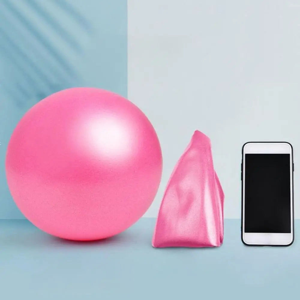 25cm Mini Yoga Ball Soft Pilates Exercise Gym Ball PVC Non Slip Home Training Balance Stability Inflatable Straw Easy Inflation