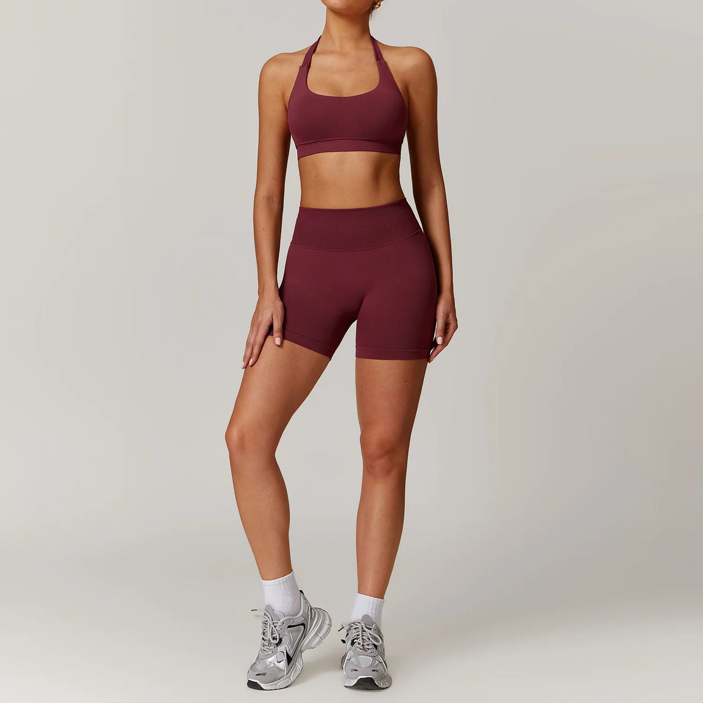 Seamless Yoga Set Gym Clothes Sportswear Yoga Suits For Women Fitness Long Sleeved Jacket Tracksuits Sports Bra Gym Leggings Set