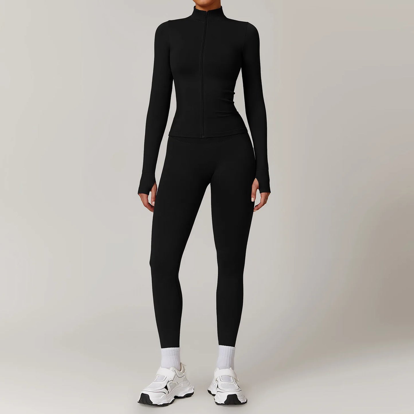Seamless Yoga Set Gym Clothes Sportswear Yoga Suits For Women Fitness Long Sleeved Jacket Tracksuits Sports Bra Gym Leggings Set