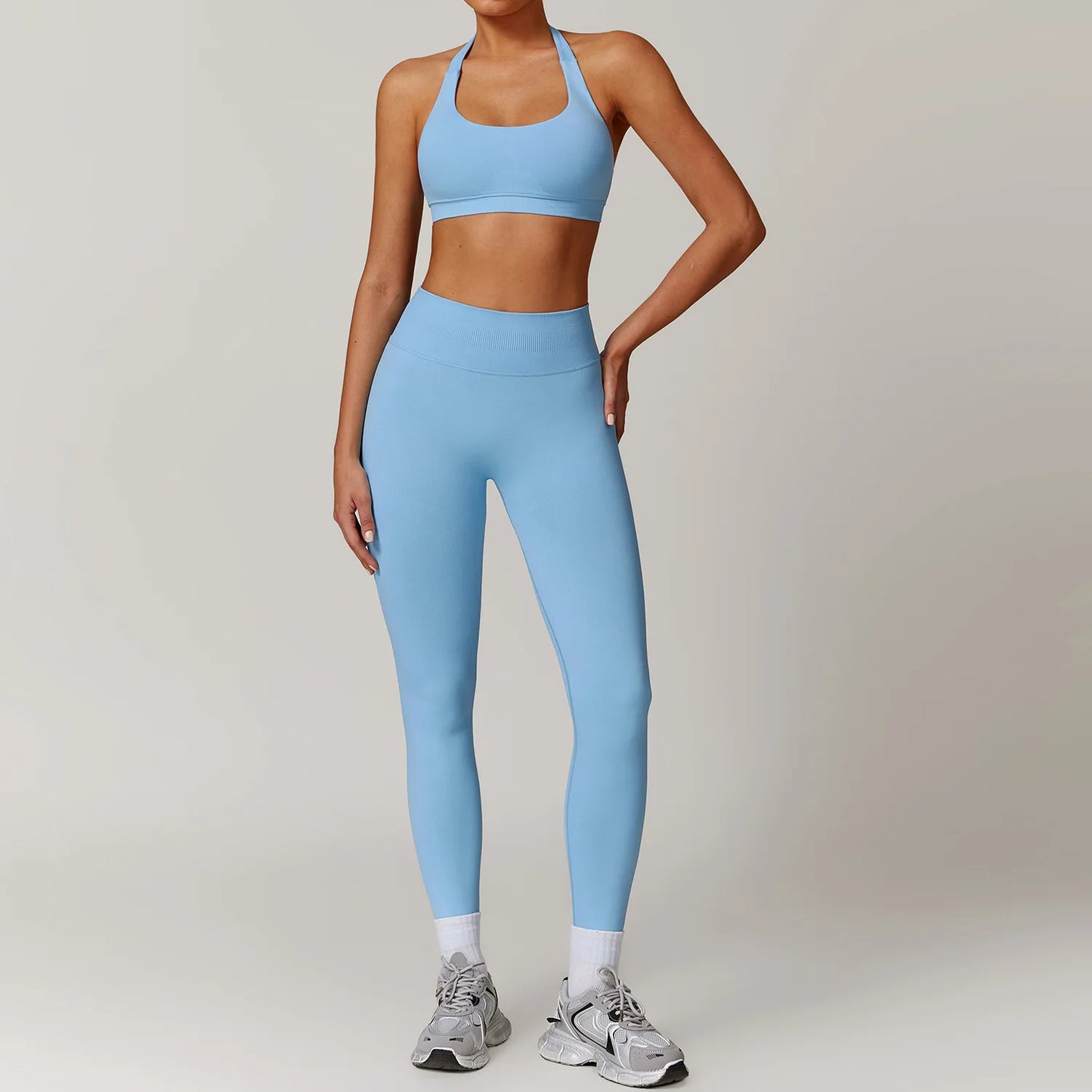 Seamless Yoga Set Gym Clothes Sportswear Yoga Suits For Women Fitness Long Sleeved Jacket Tracksuits Sports Bra Gym Leggings Set