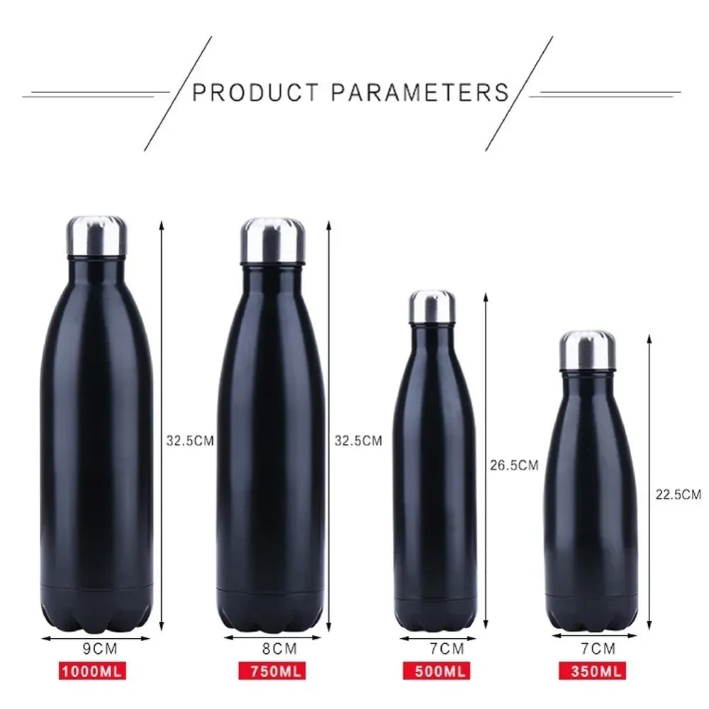350/500/750/1000ml Double Wall Stainles Steel Water Bottle Thermos Bottle Keep Hot and Cold Insulated Vacuum Flask Sport termos