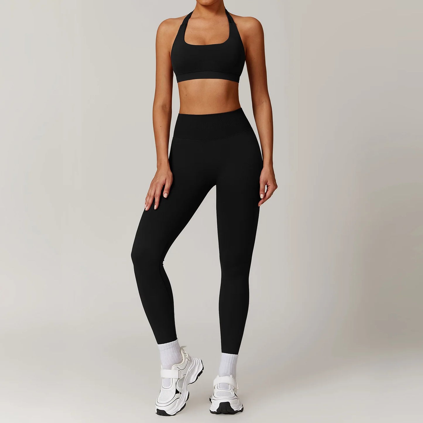 Seamless Yoga Set Gym Clothes Sportswear Yoga Suits For Women Fitness Long Sleeved Jacket Tracksuits Sports Bra Gym Leggings Set