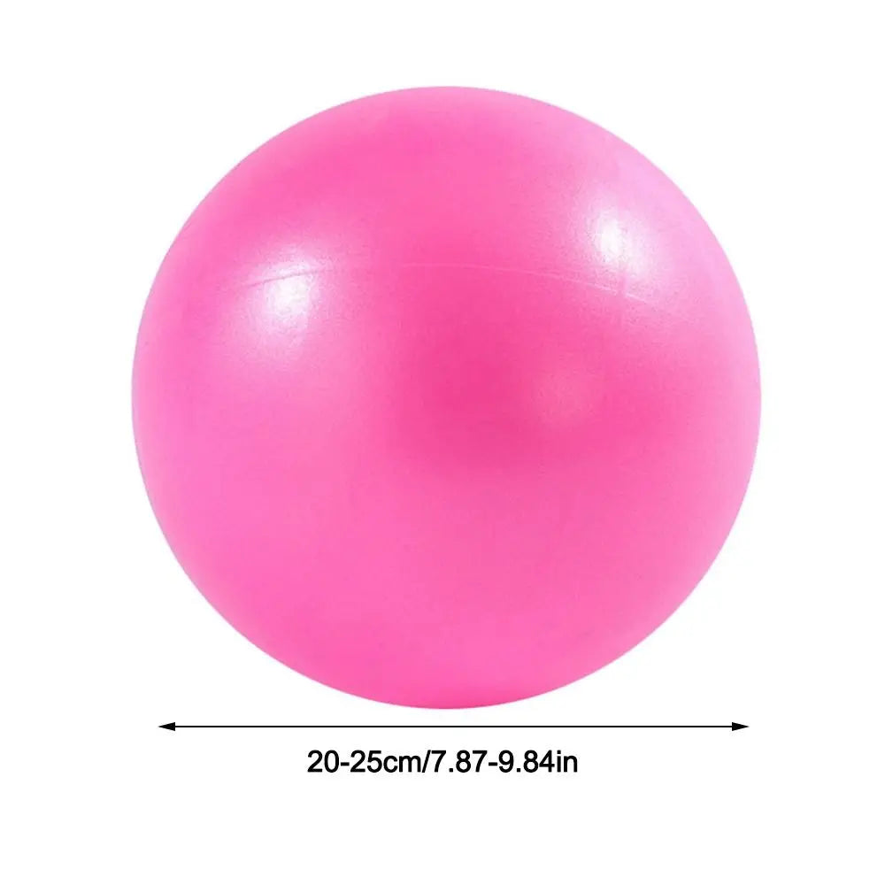 25cm Mini Yoga Ball Soft Pilates Exercise Gym Ball PVC Non Slip Home Training Balance Stability Inflatable Straw Easy Inflation