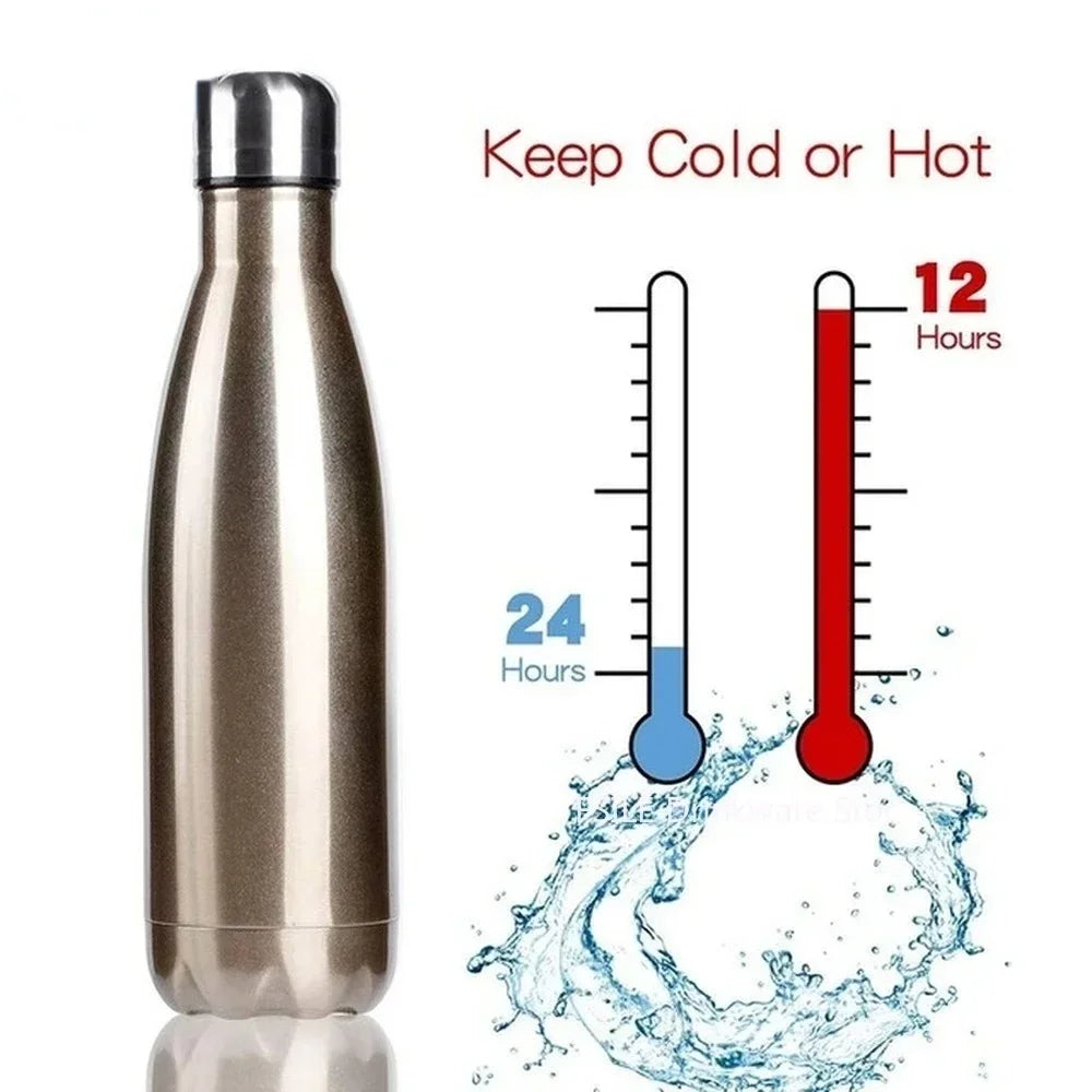 350/500/750/1000ml Double Wall Stainles Steel Water Bottle Thermos Bottle Keep Hot and Cold Insulated Vacuum Flask Sport termos