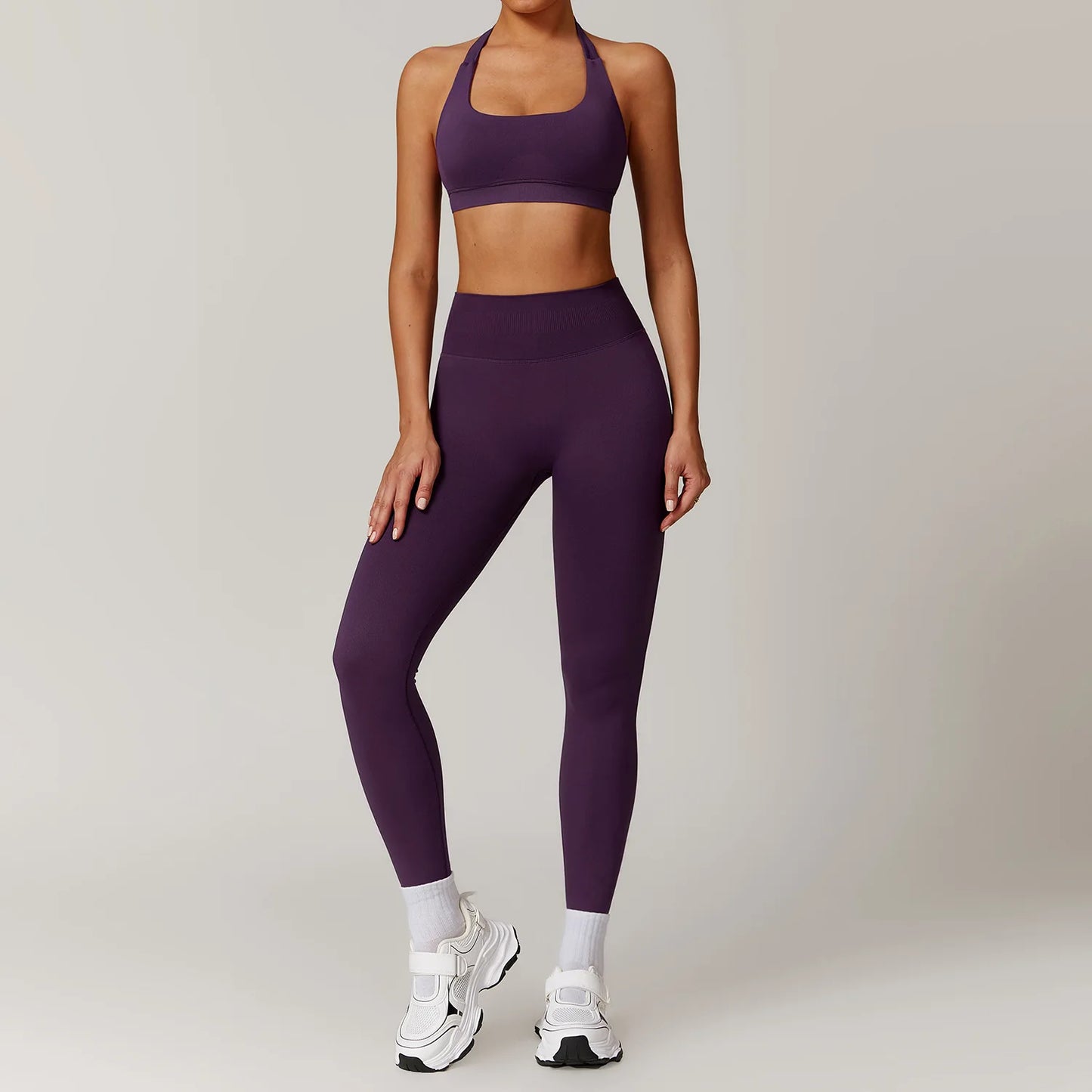 Seamless Yoga Set Gym Clothes Sportswear Yoga Suits For Women Fitness Long Sleeved Jacket Tracksuits Sports Bra Gym Leggings Set