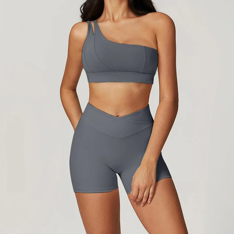2PCS Yoga Set Gym Set Women Tracksuit Bra Sports Shorts Workout Sportswear Running Clothing Gym Wear Athletic Sport Suit